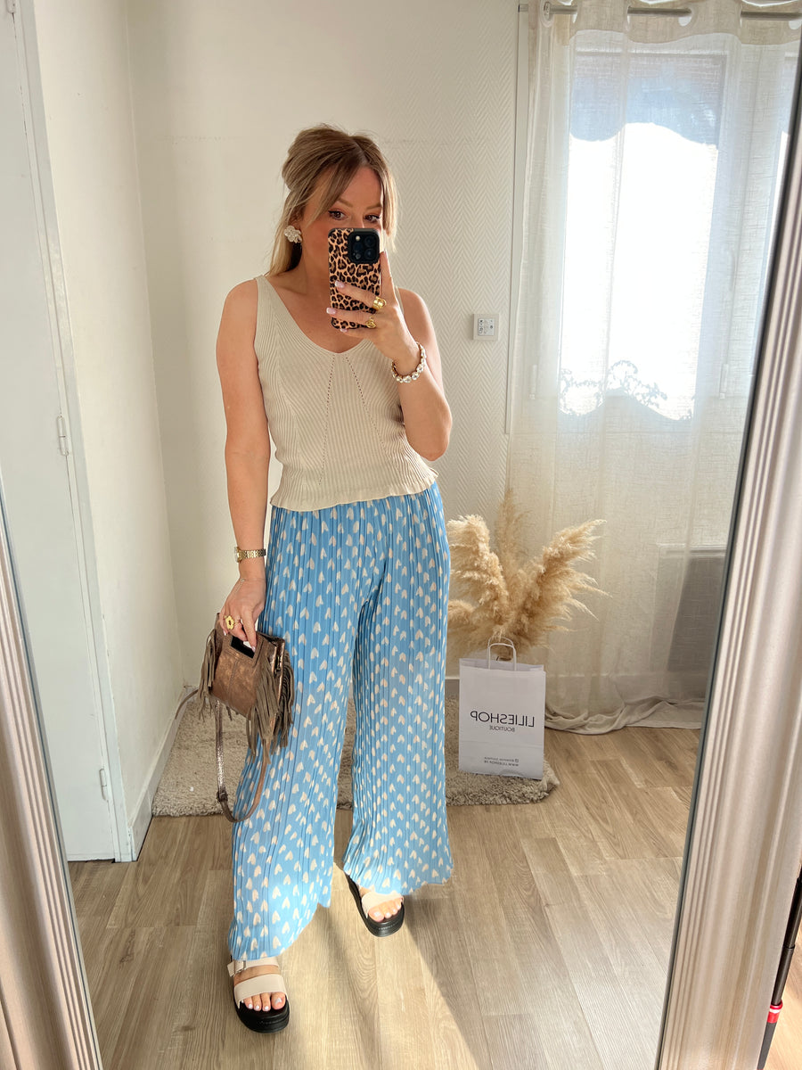 LE PANTALON COEUR BLEU