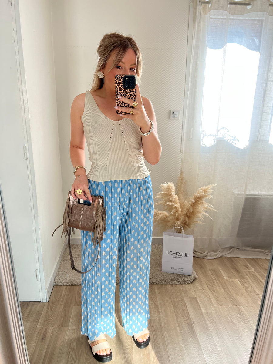 LE PANTALON COEUR BLEU