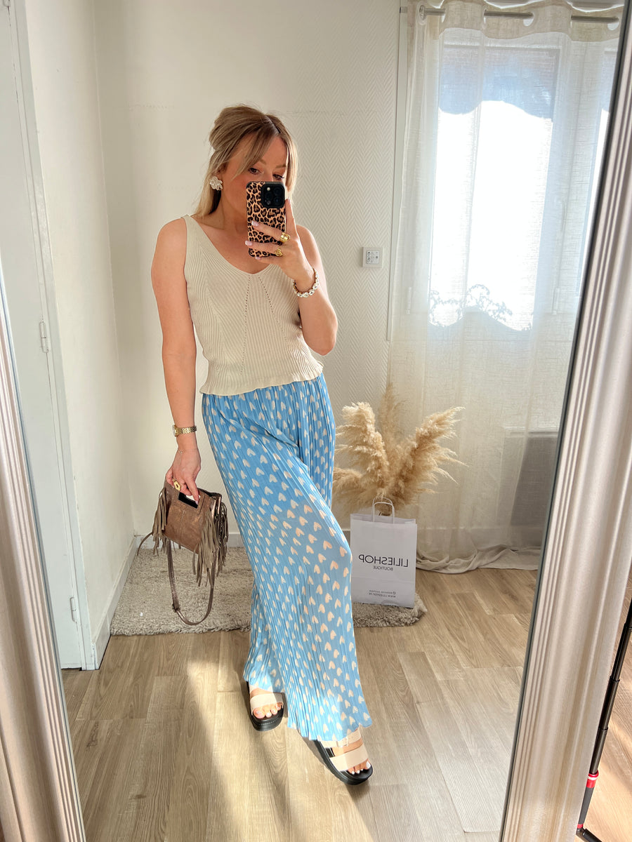 LE PANTALON COEUR BLEU