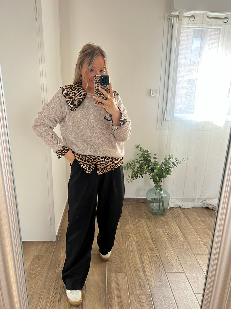 LE PANTALON À PINCES BASIQUE NOIR