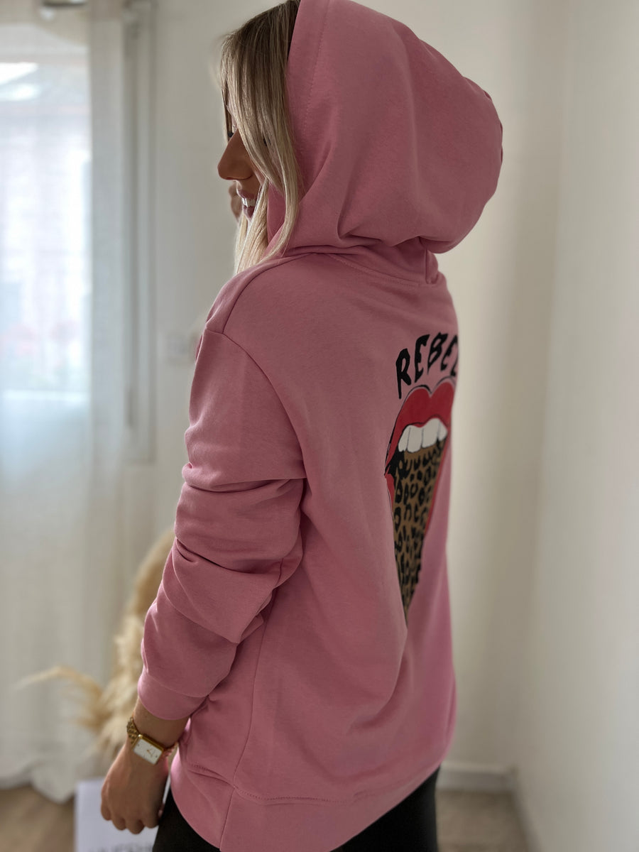 LE SWEAT ROSE ET LÉO