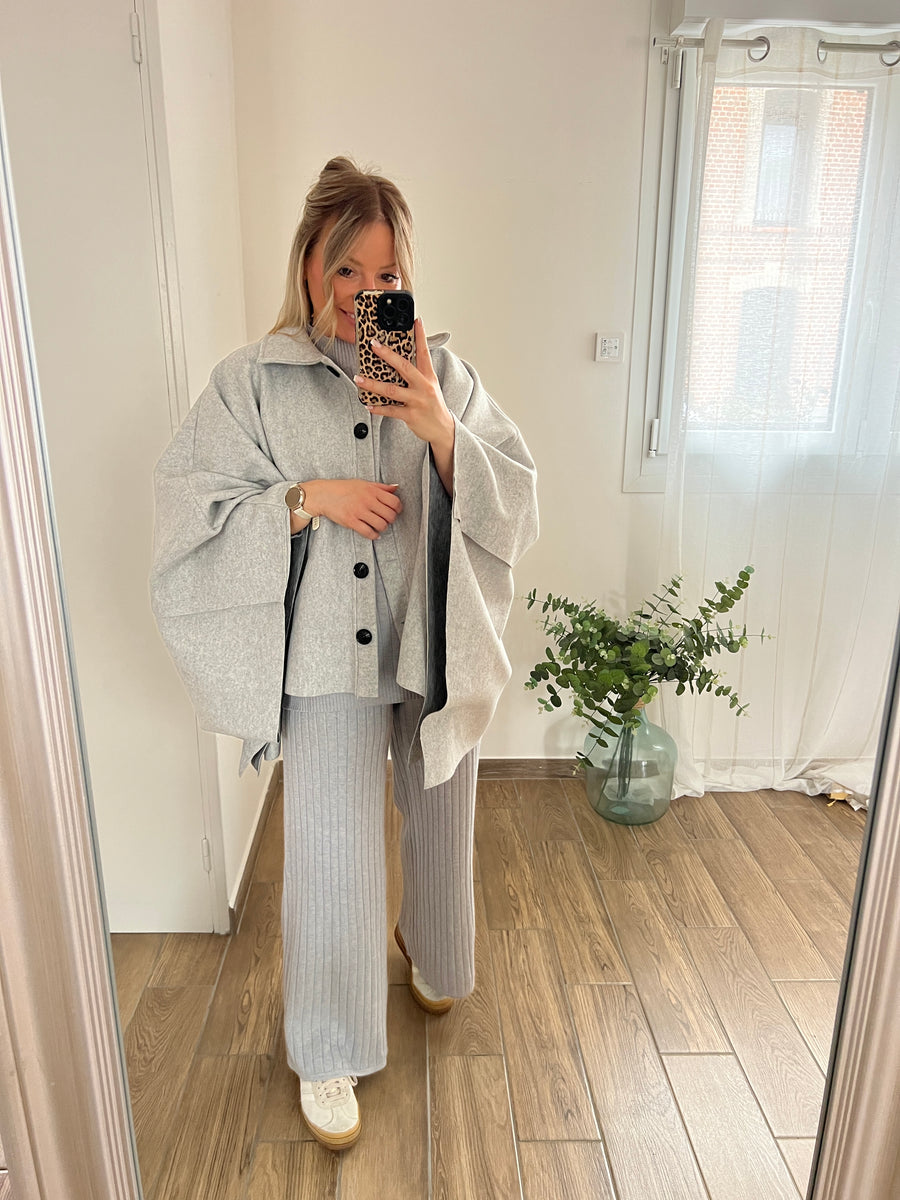 LE MANTEAU CAPE GRIS