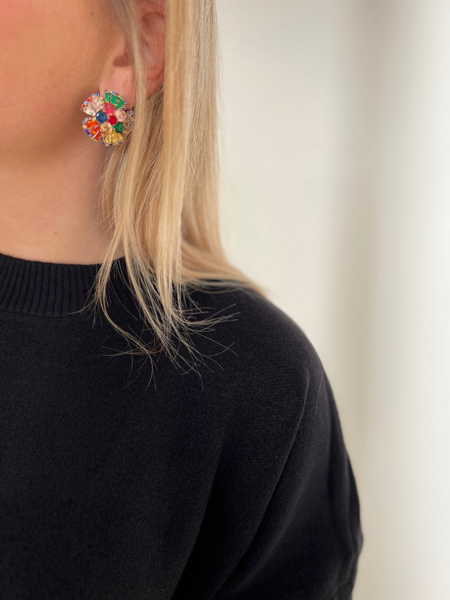 LES BOUCLES PIERRE MULTICOLORE