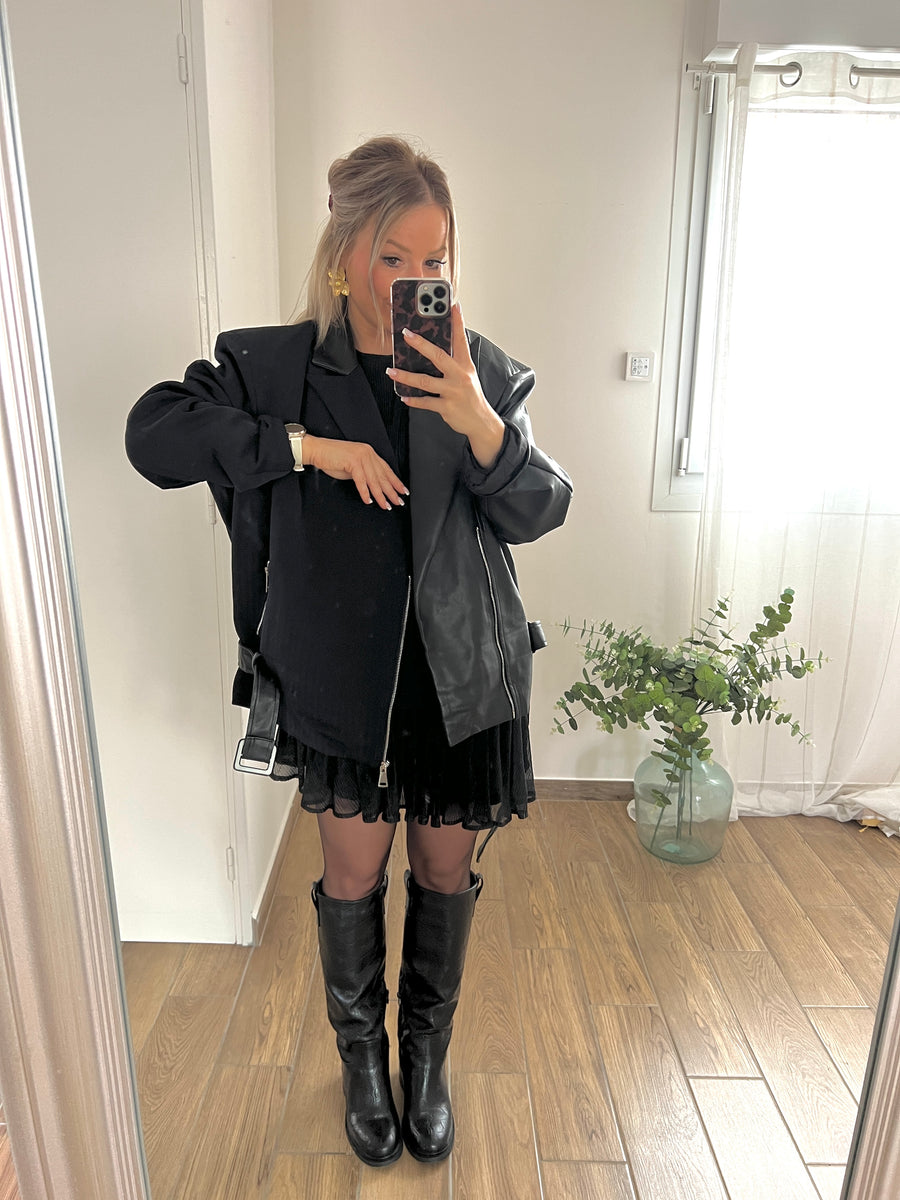 LE MANTEAU PERFECTO BI MATIERE