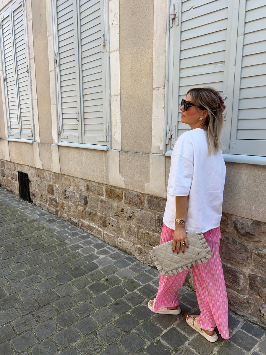 LE PANTALON COEUR ROSE