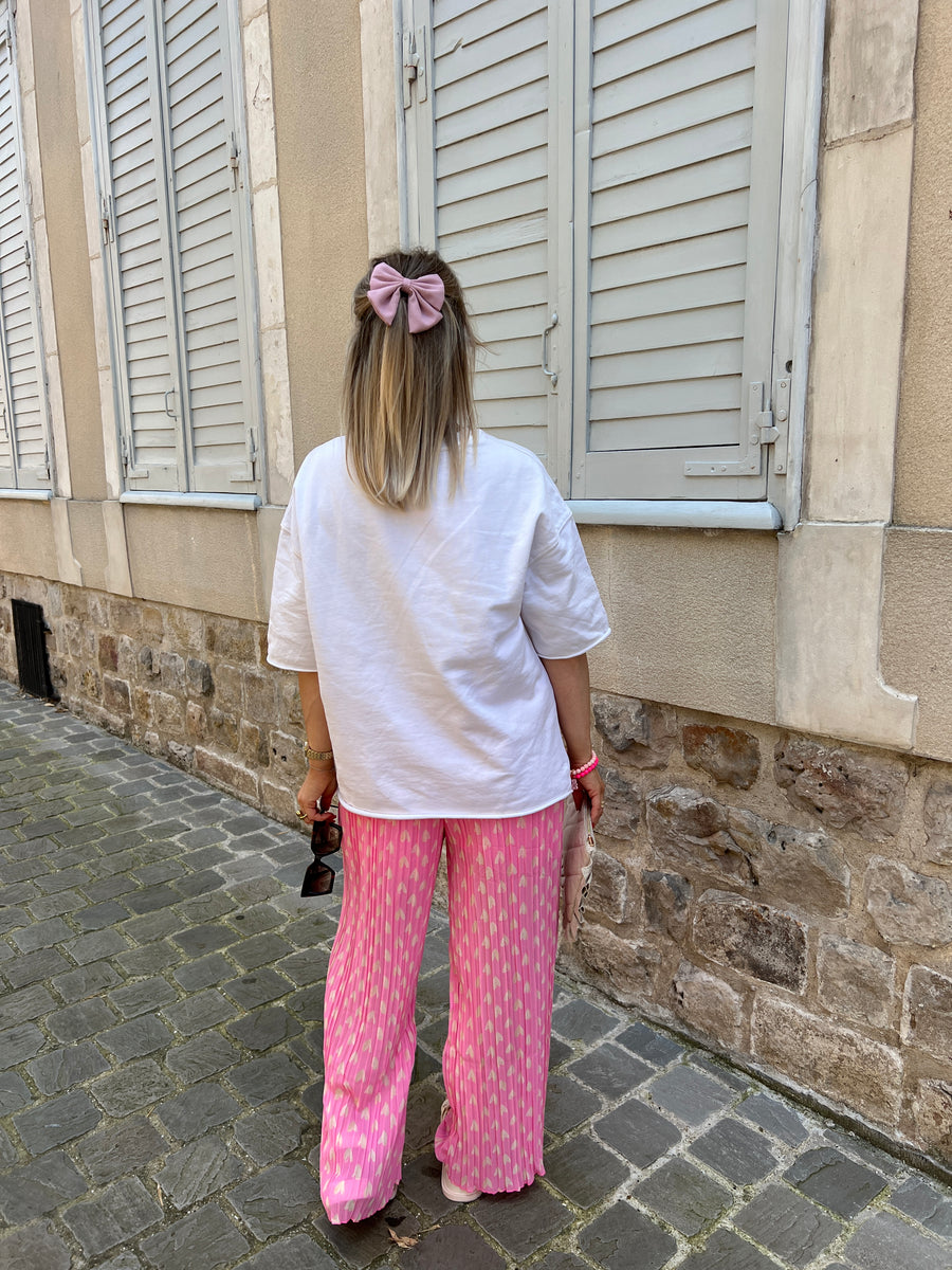 LE PANTALON COEUR ROSE