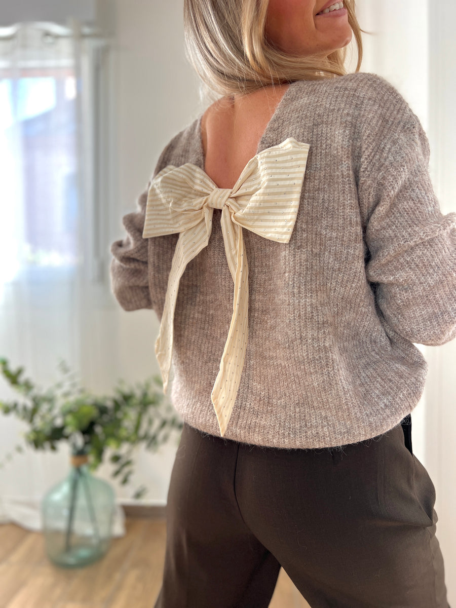 LE PULL GIRLY TAUPE
