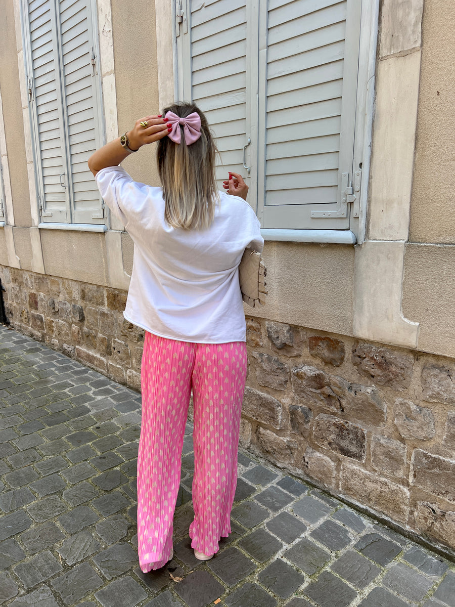 LE PANTALON COEUR ROSE