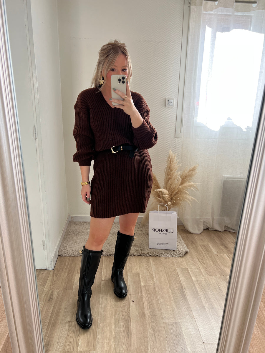 LA ROBE PULL CHOCOLAT