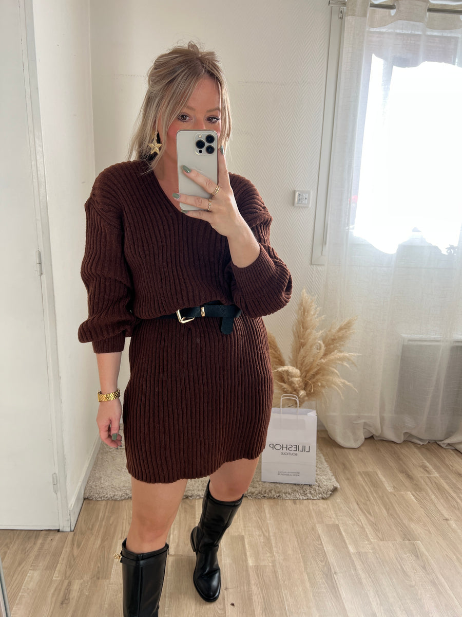 LA ROBE PULL CHOCOLAT