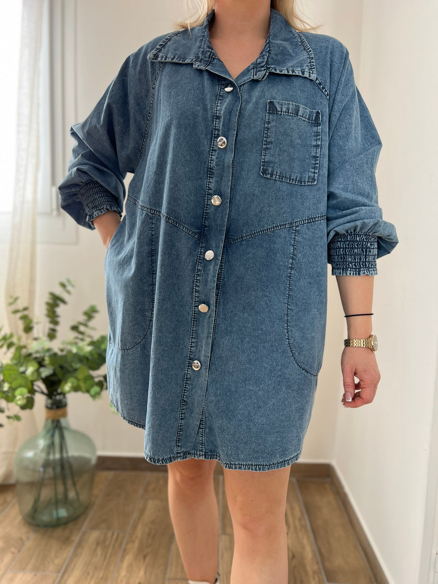 LA ROBE ÉVASÉE EN JEAN
