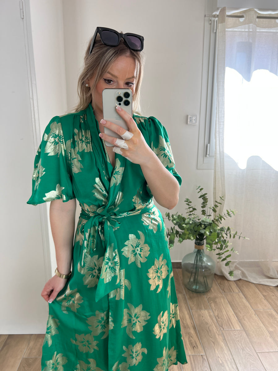 LA ROBE VERT ET DORÉ