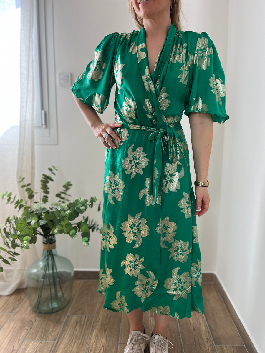 LA ROBE VERT ET DORÉ