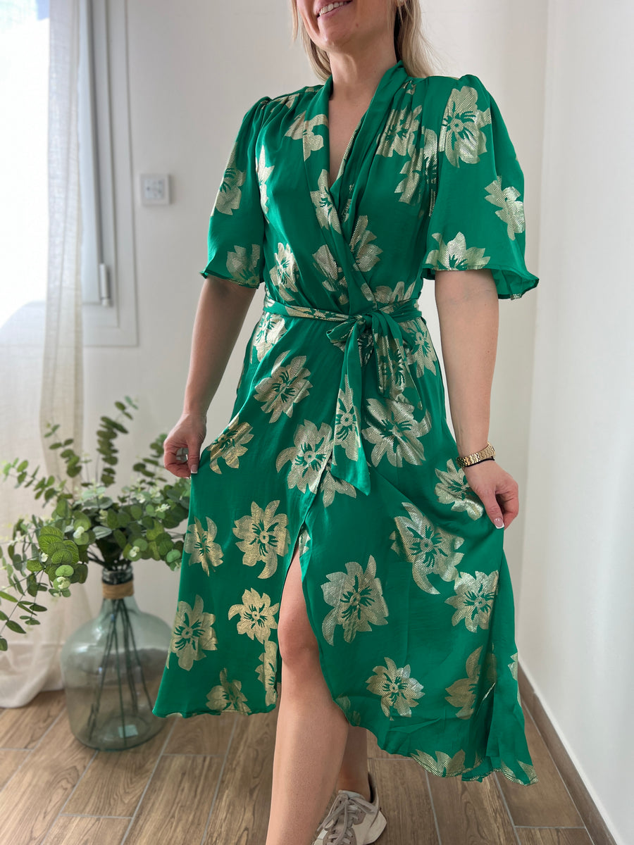 LA ROBE VERT ET DORÉ