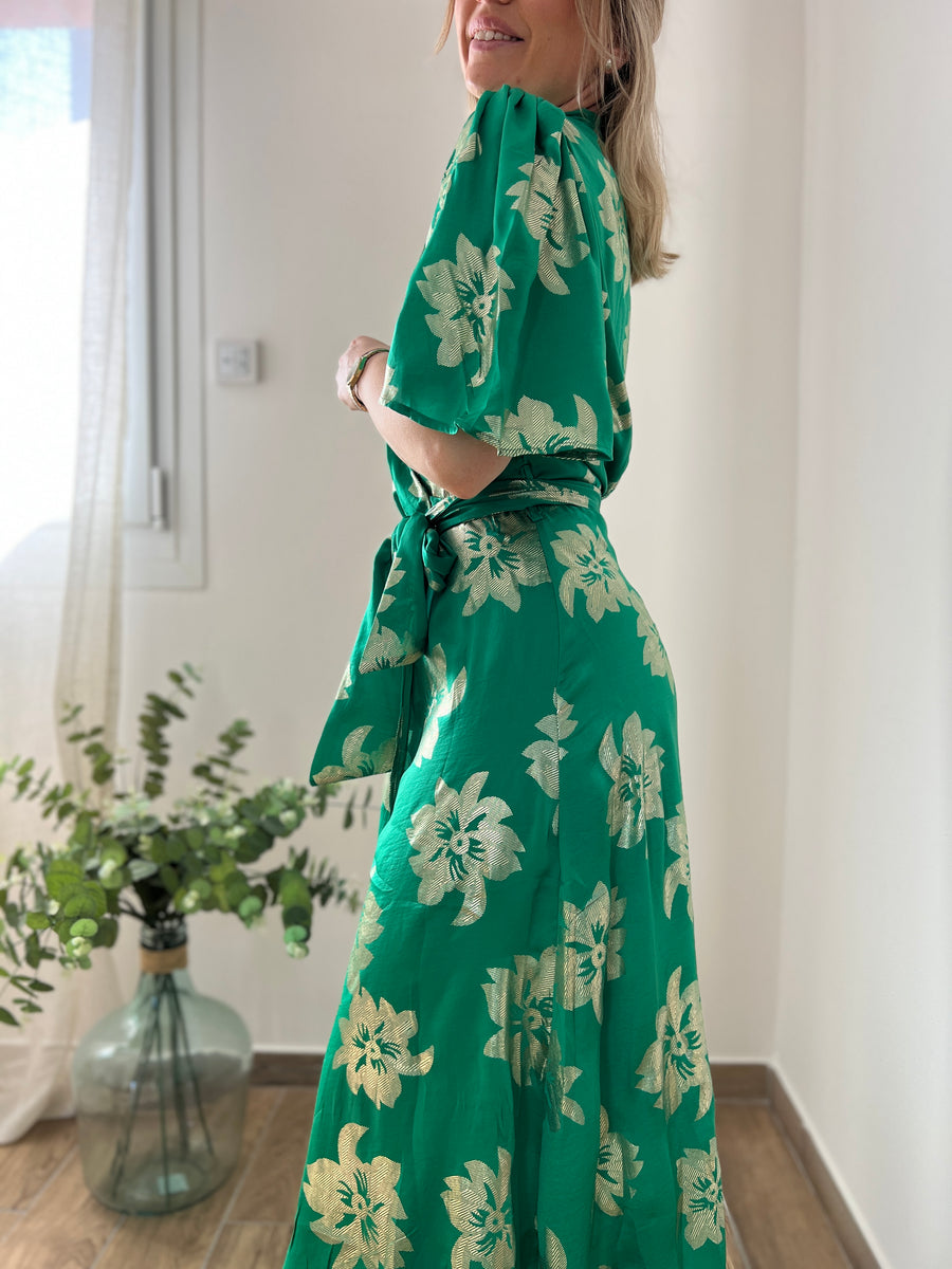LA ROBE VERT ET DORÉ