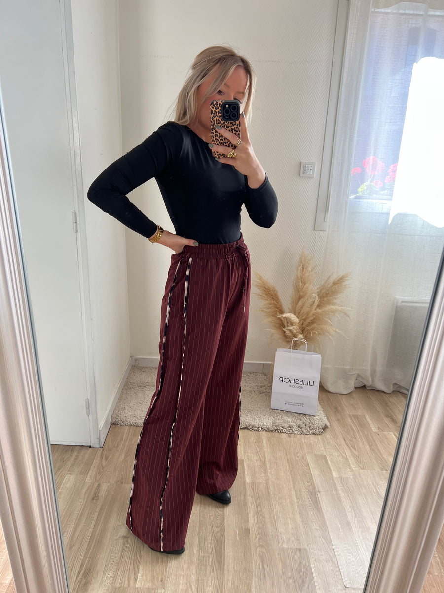 LE PANTALON LÉO BORDEAUX