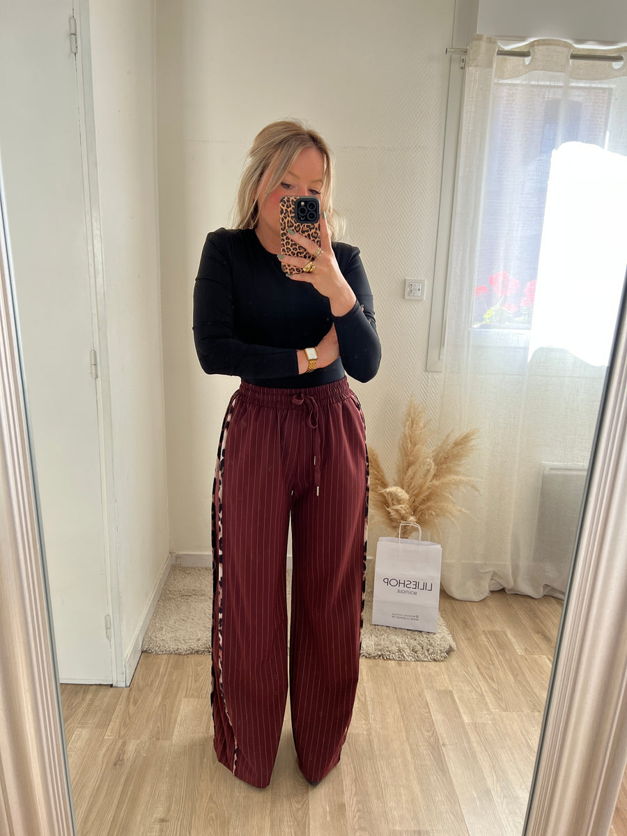 LE PANTALON LÉO BORDEAUX