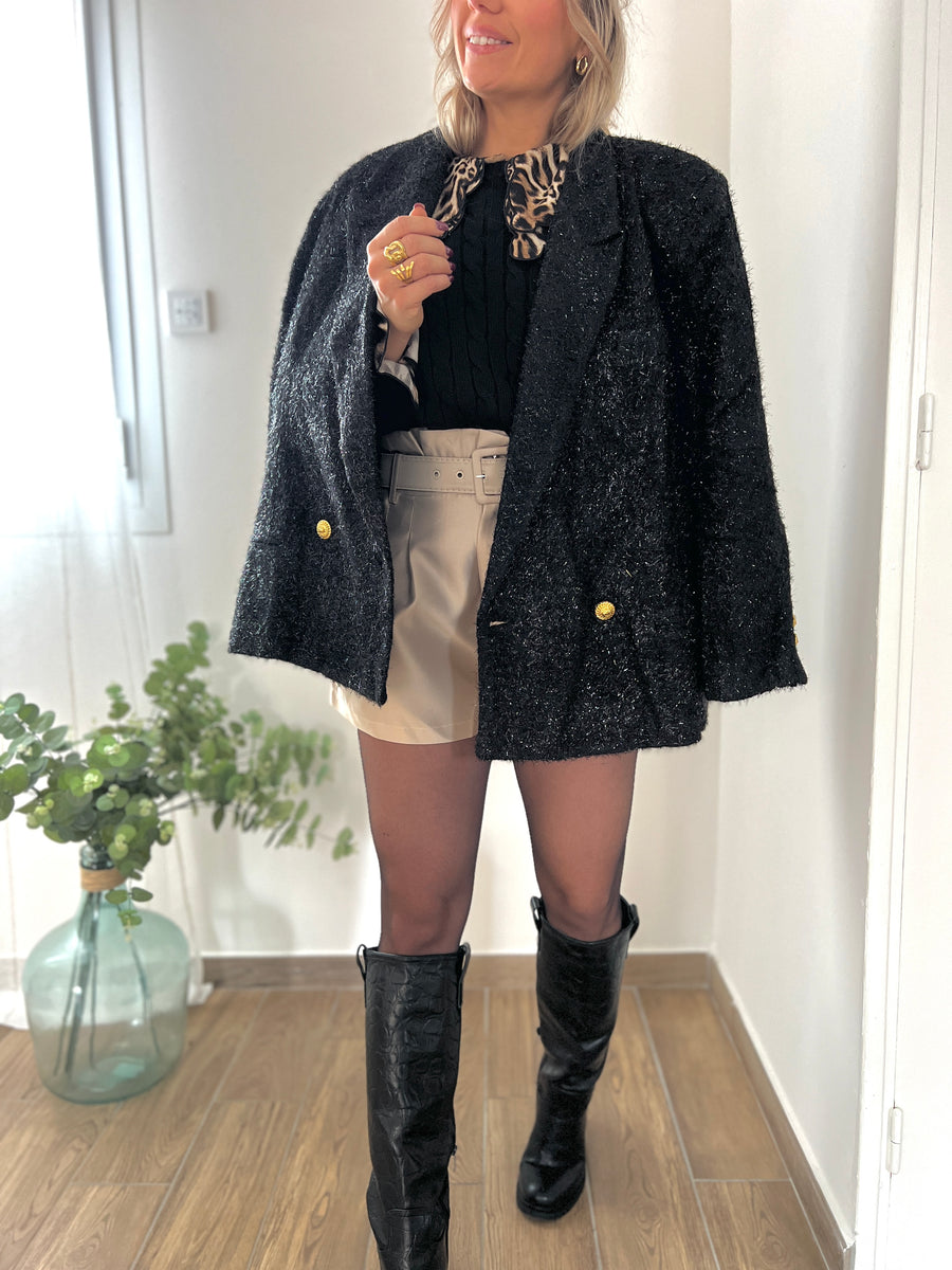 LE SHORT SATINÉ BEIGE