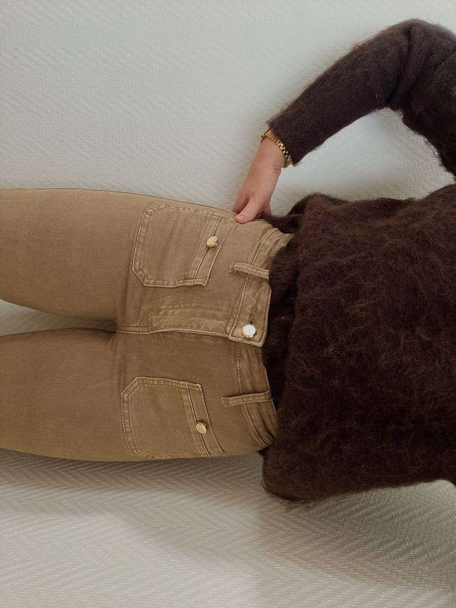 LE JEAN FLARE MARRON