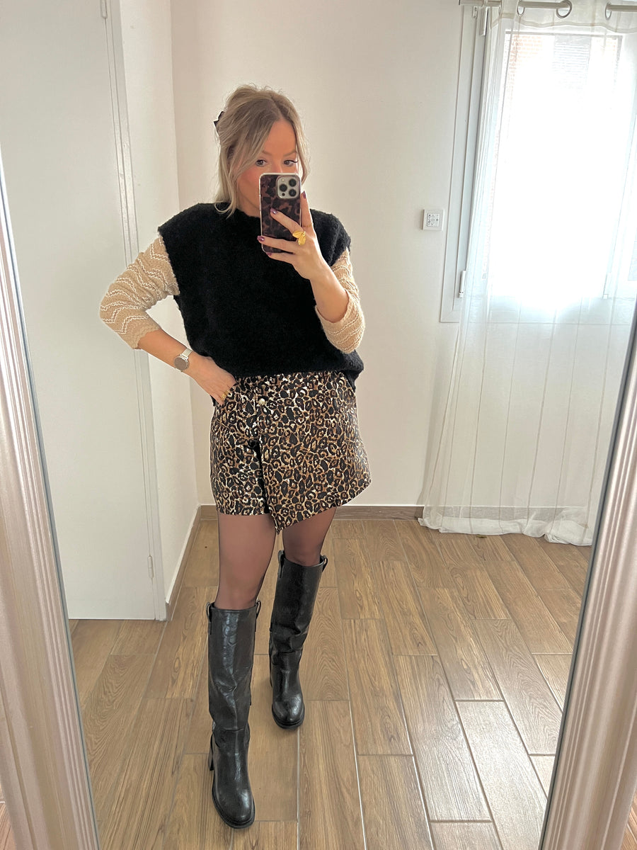 LE PETIT PULL DENTELLE BEIGE