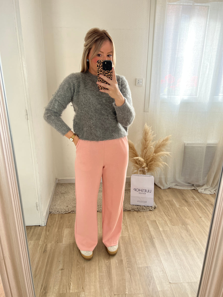 LE PANTALON DE JOGGING ROSE PASTEL