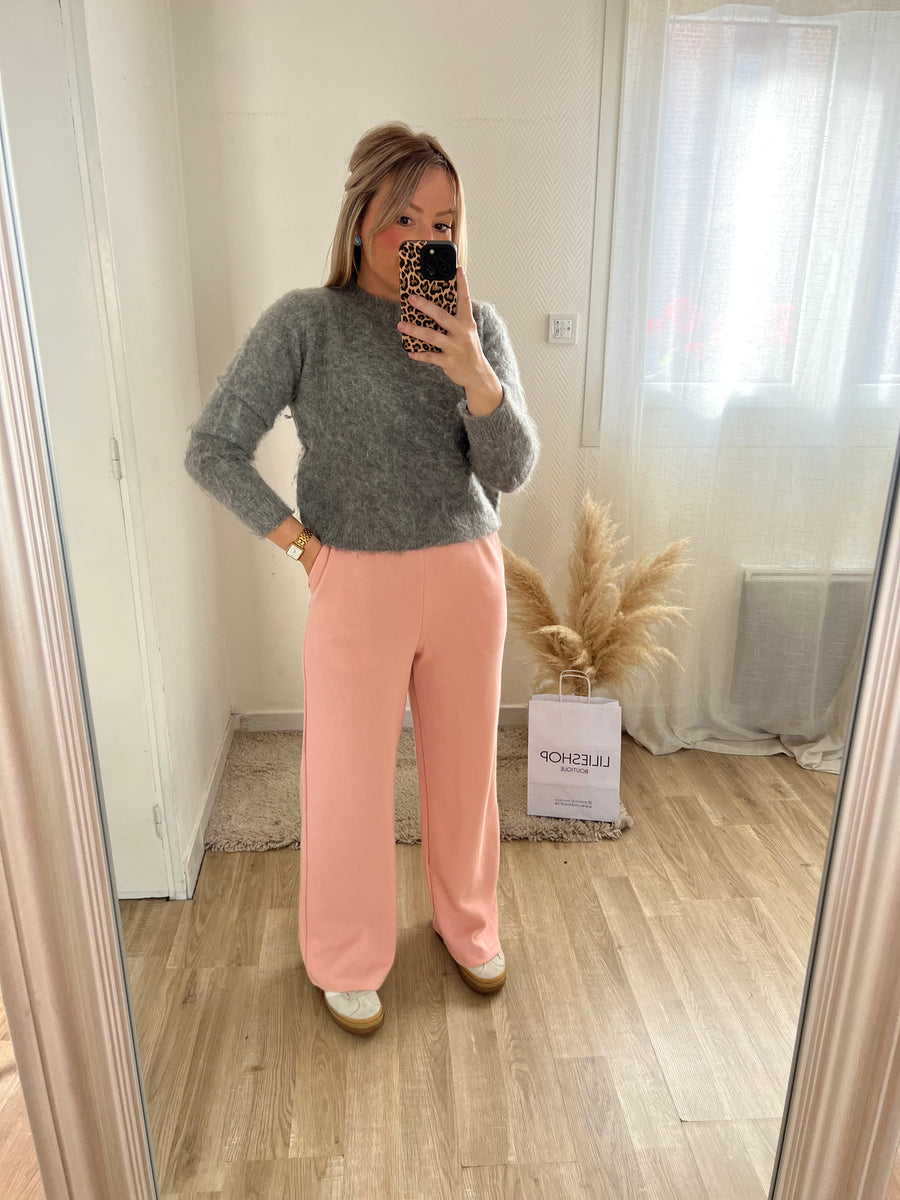 LE PANTALON DE JOGGING ROSE PASTEL