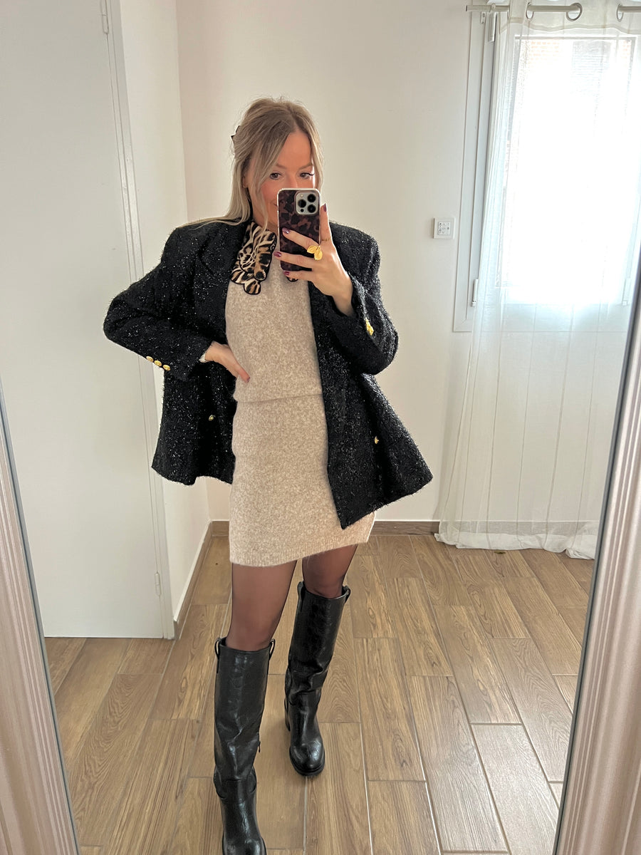 LA ROBE PULL BASIQUE BEIGE