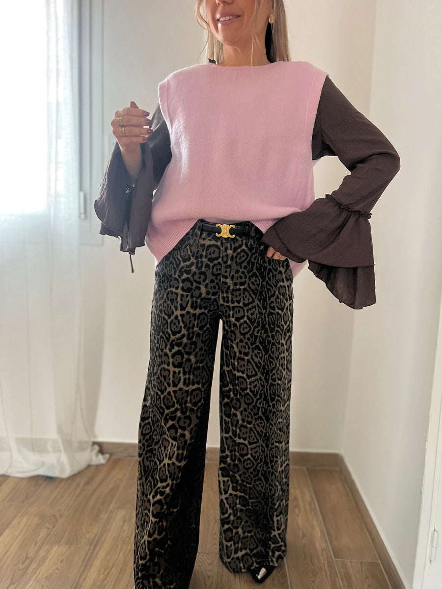 LE PULL RÉVERSIBLE DOUX ROSE
