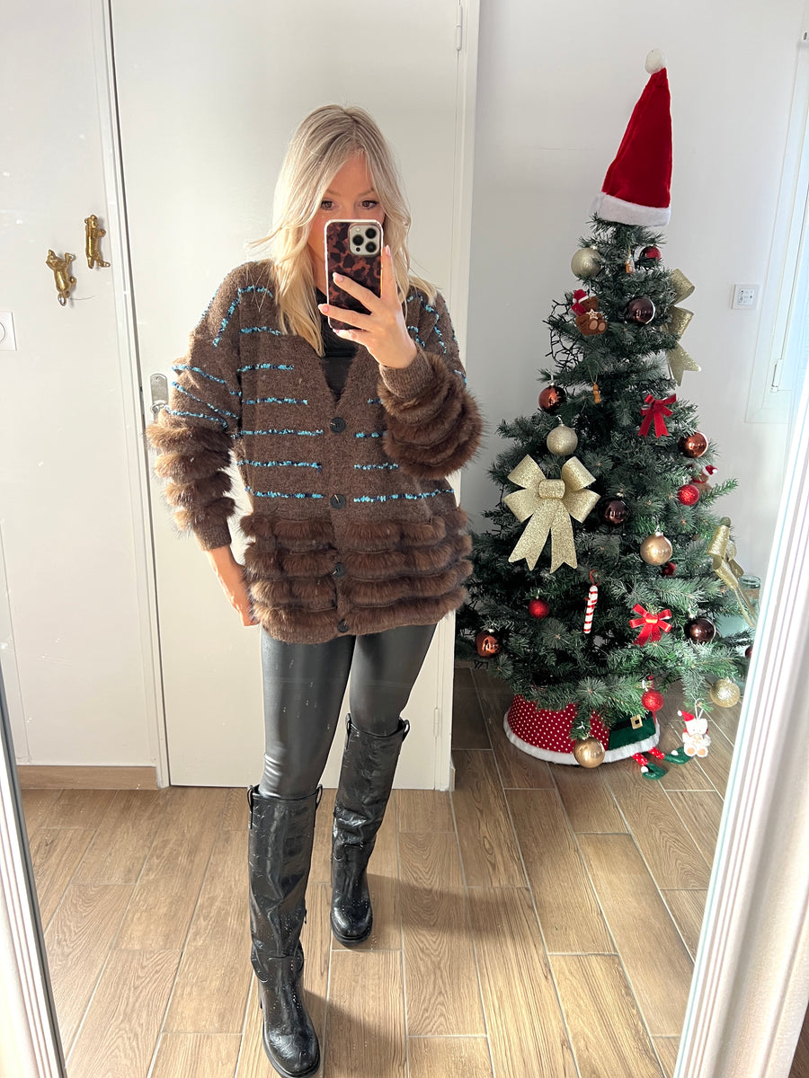 LE GILET TENDANCE CHOCO