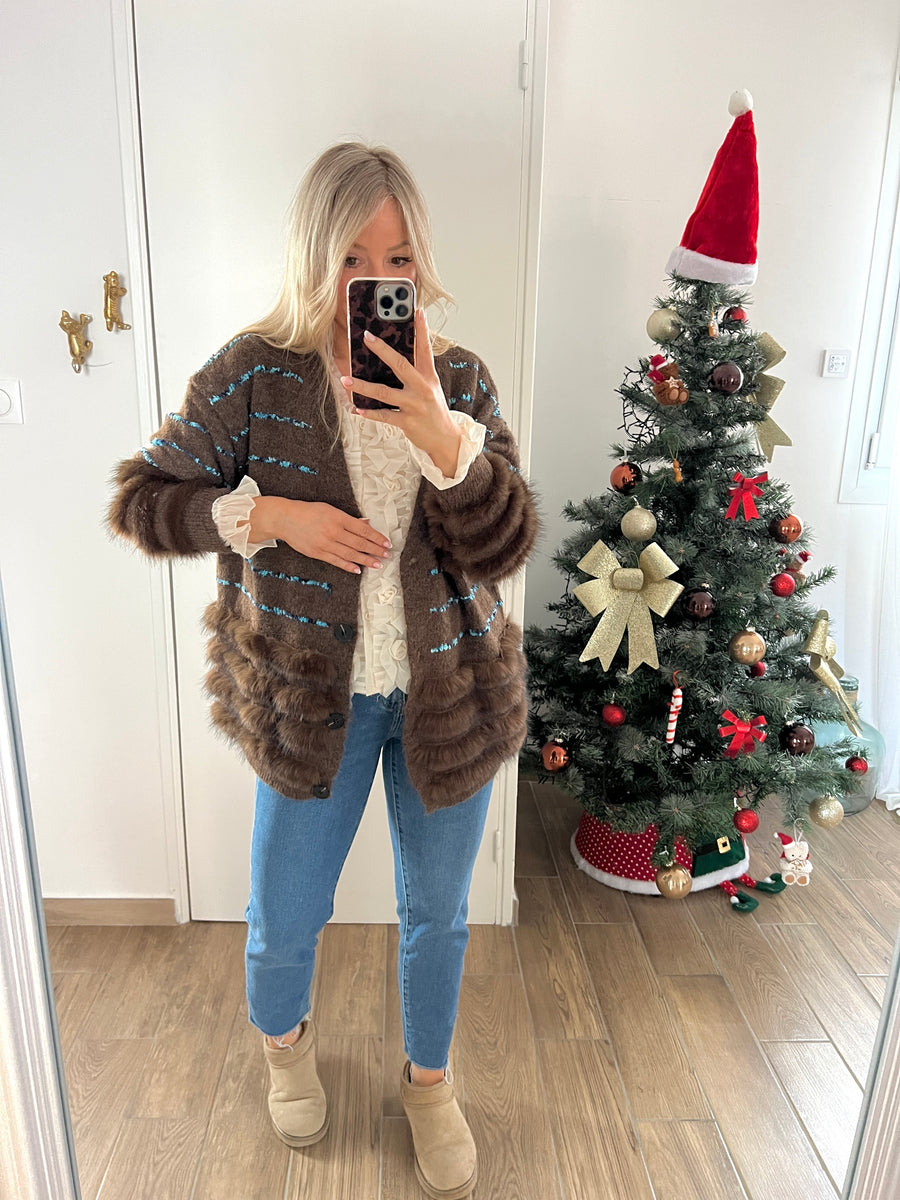 LE GILET TENDANCE CHOCO
