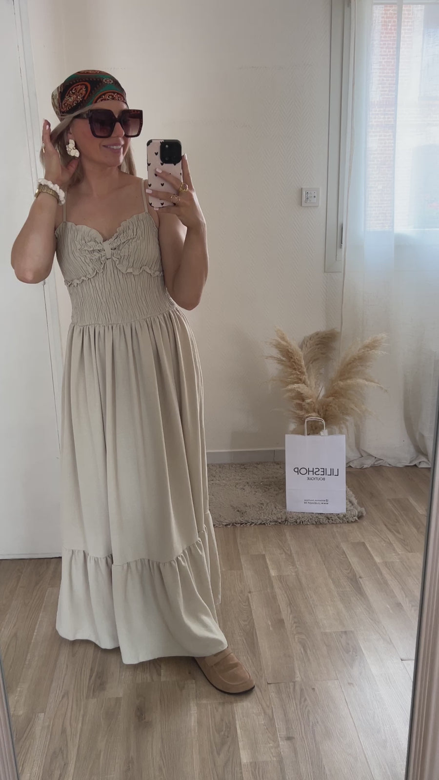 LA ROBE LONGUE BOHEME BEIGE