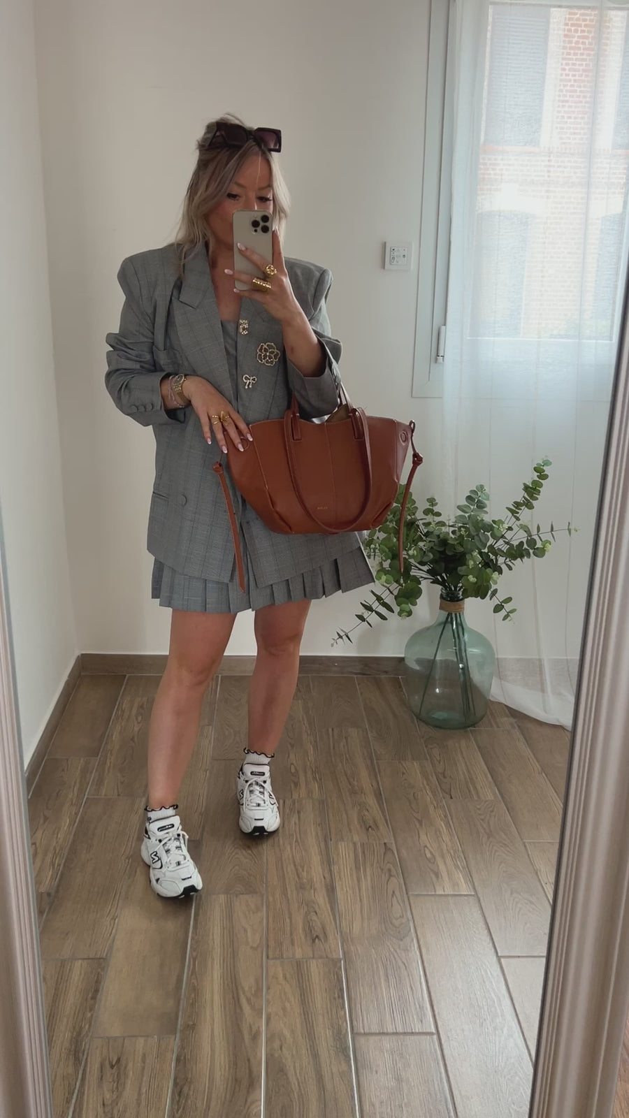 L'ENSEMBLE BLAZER ROBE GRIS