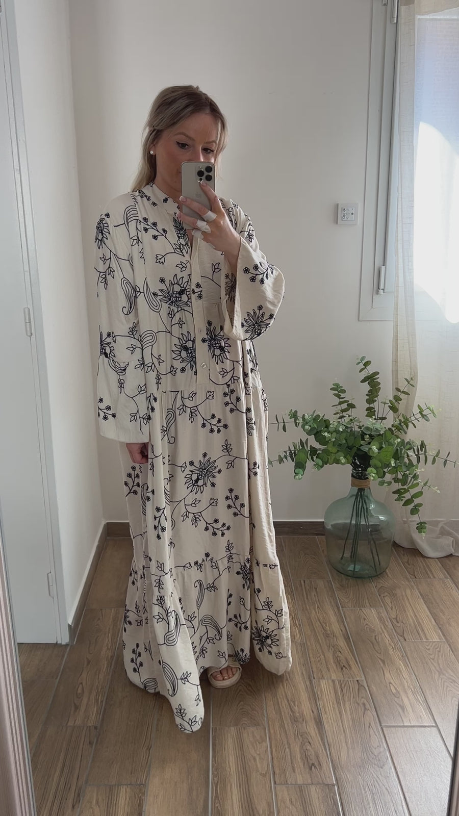 LA ROBE LONGUE MARINE & ECRU