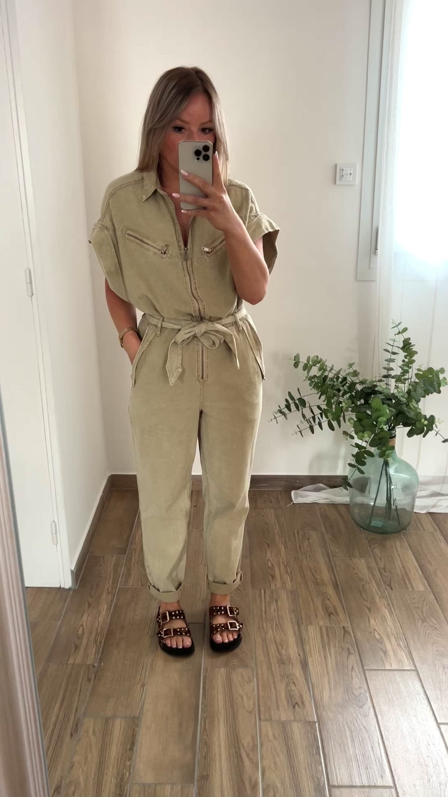 LA COMBINAISON EN JEAN BEIGE